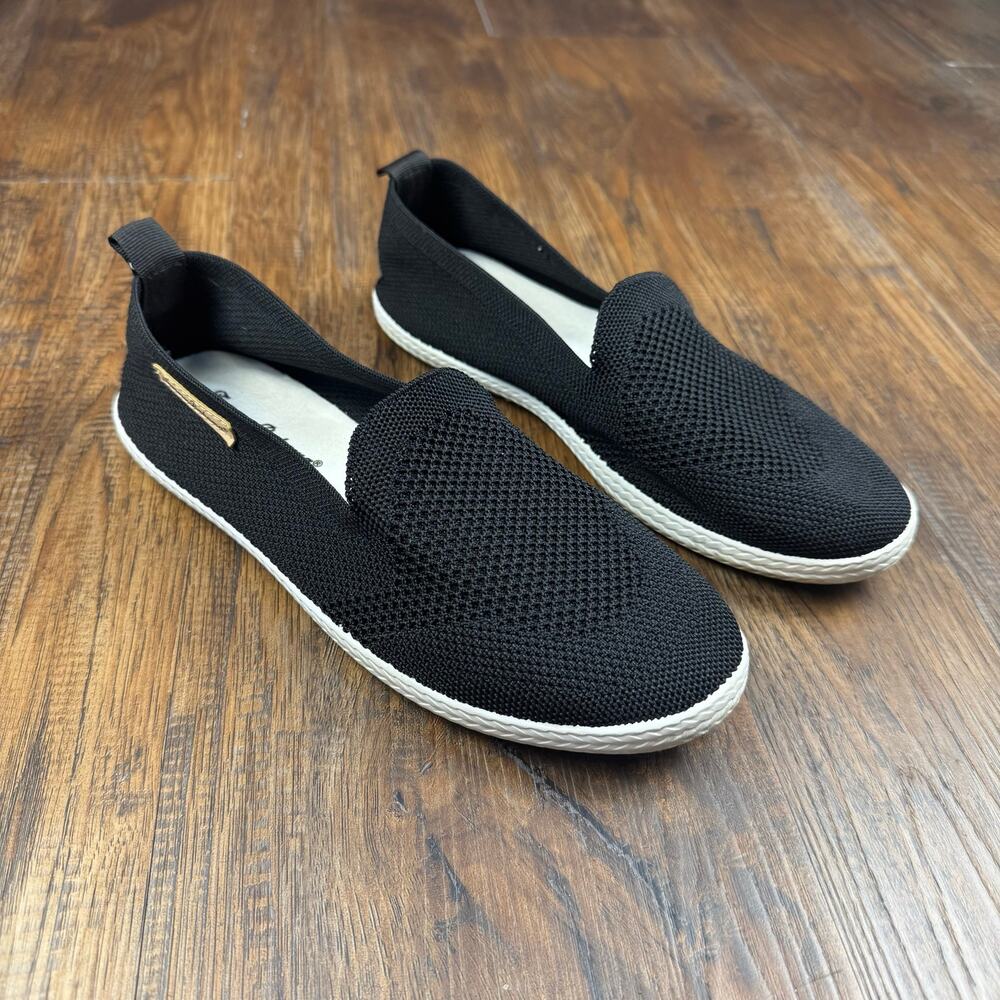 Tommy Bahama size 8.5 black crochet slip on sneakers